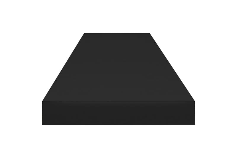 Flytende vegghylle svart 120x23,5x3,8 cm MDF - Svart - Vegghylle