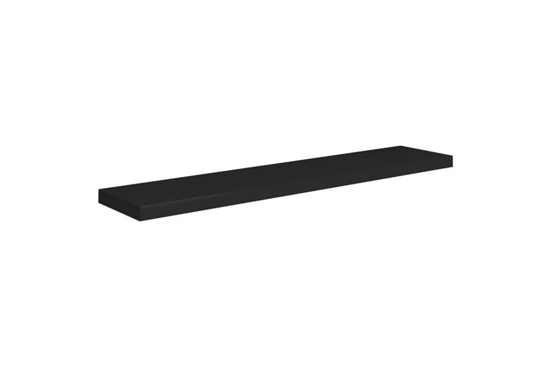 Flytende vegghylle svart 120x23,5x3,8 cm MDF - Svart - Vegghylle