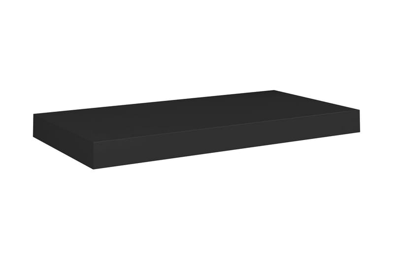 Flytende vegghylle svart 50x23x3,8 cm MDF - Vegghylle