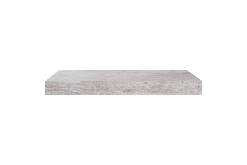 Flytende vegghyller 4 stk betonggrå 50x23x3,8 cm MDF - Grå - Oppbevaring - Hyller - Vegghylle