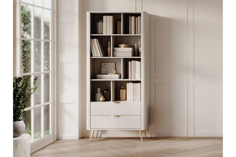 Forba Bokhylle 88 cm i Lyst Tre - Beige - Oppbevaring - Hyller - Bokhylle