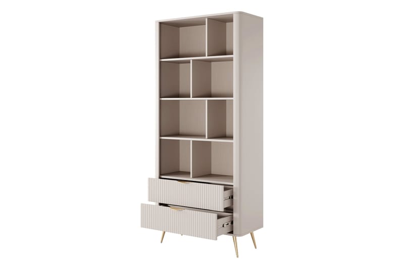 Forba Bokhylle 88 cm i Lyst Tre - Beige - Oppbevaring - Hyller - Bokhylle