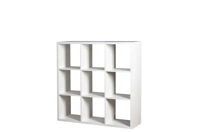Franzine Bokhylle 114 cm i Malt Tre, Hvit