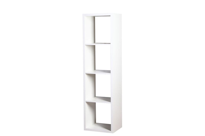 Franzine Bokhylle 41 cm i Malt Tre, Hvit