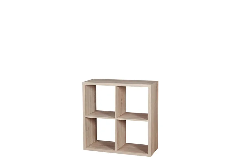 Franzine Bokhylle 77 cm i Eik, Beige