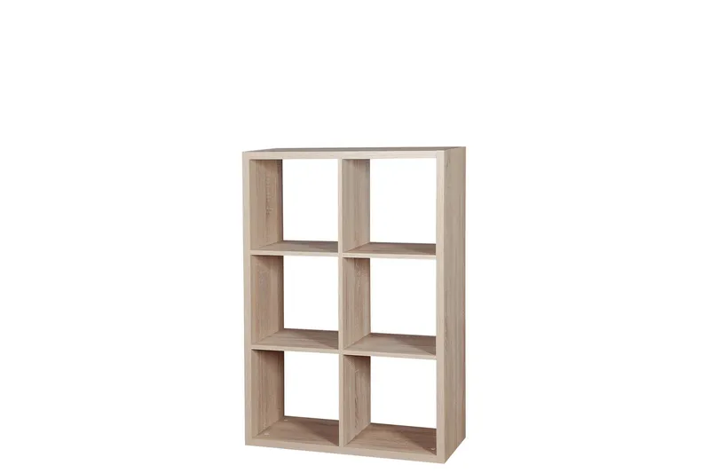 Franzine Bokhylle 77 cm i Eik, Beige
