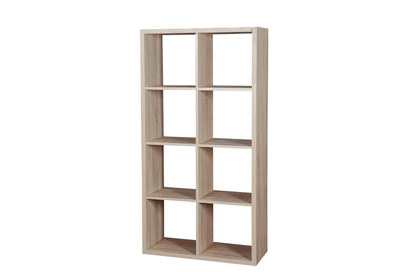 Franzine Bokhylle 77 cm i Eik, Lysebrun
