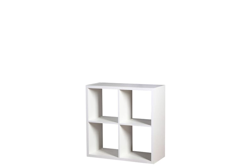 Franzine Bokhylle 77 cm i Malt Tre, Hvit