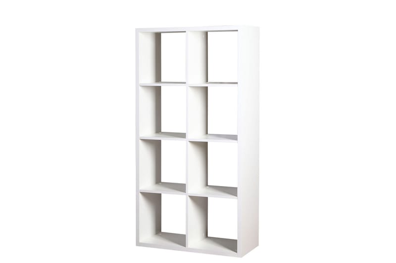 Franzine Bokhylle 77 cm i Malt Tre, Hvit