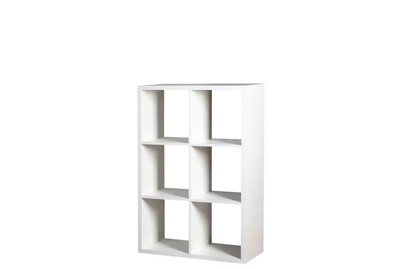 Franzine Bokhylle 77 cm i Malt Tre, Hvit