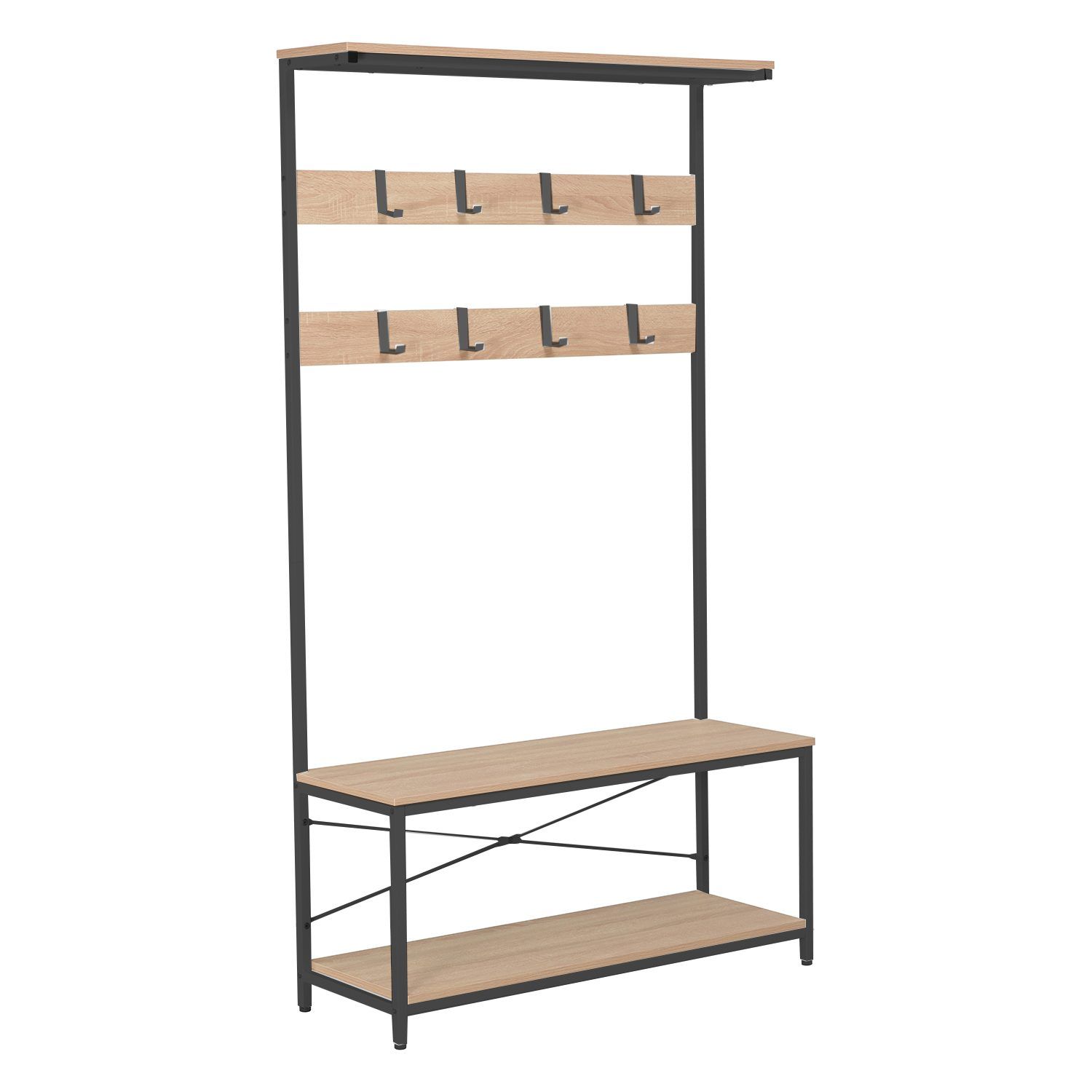 Gangkonsoll HOME4YOU Hedvig 100x36x180 cm ask/svart - ask/svart