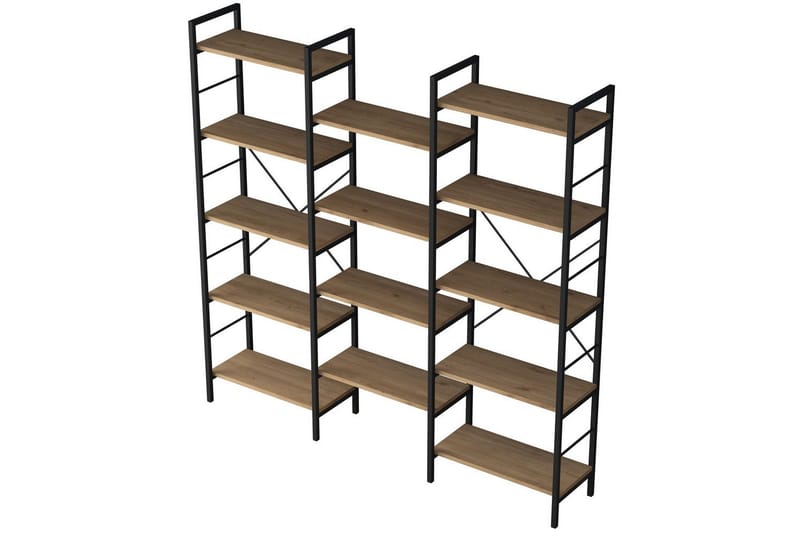Goldmere Bokhylle 176 cm - Brun/Svart - Oppbevaring - Hyller - Bokhylle