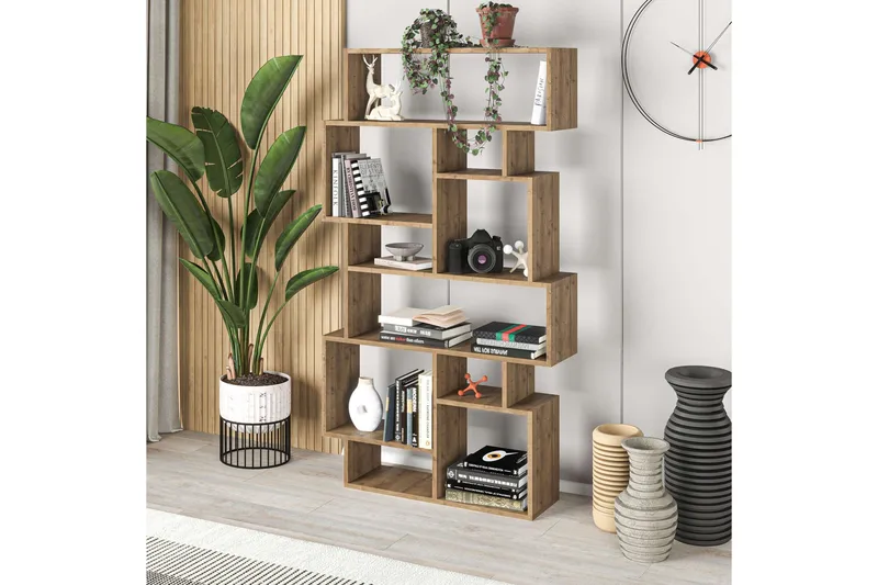 Hardy Bokhylle 96 cm - Brun - Oppbevaring - Hyller - Bokhylle