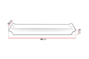 Harendra Vegghylle 46 cm - Svart - Oppbevaring - Hyller - Vegghylle