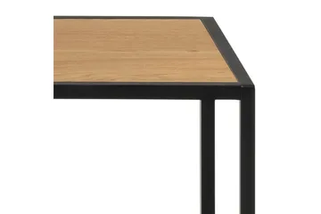 Hartsoe Bokhylle 135 cm i Metall med Treplate - Brun - Oppbevaring - Hyller - Bokhylle