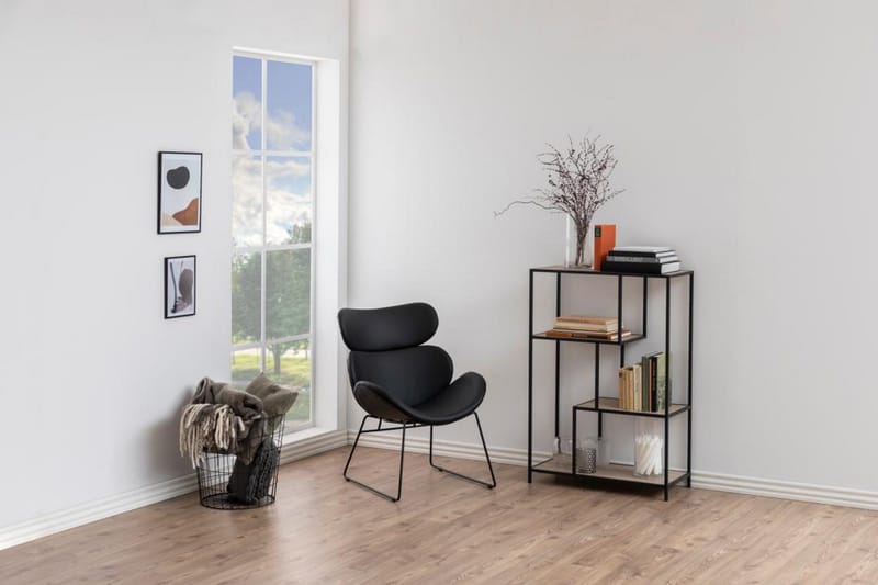 Hartsoe Bokhylle 77 cm i Eik - Brun - Oppbevaring - Hyller - Bokhylle