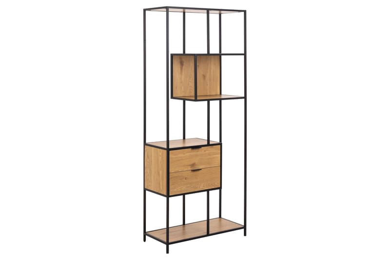 Hartsoe Bokhylle 77 cm i Eik, Brun