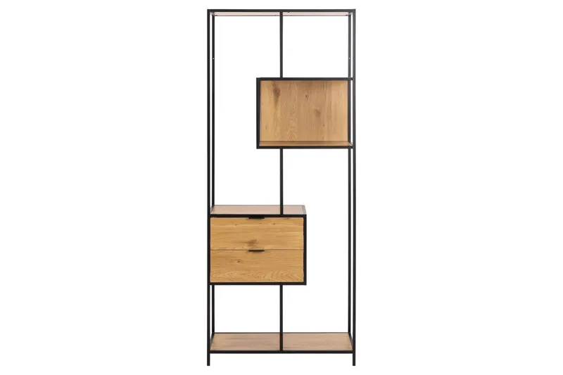 Hartsoe Bokhylle 77 cm i Eik - Brun - Oppbevaring - Hyller - Bokhylle