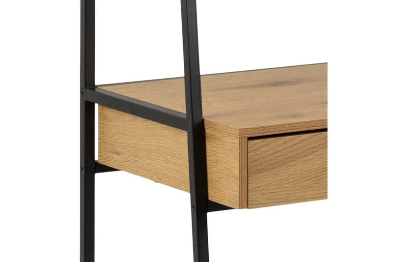 Hartsoe Bokhylle 77 cm i Metall med Treplate - Sort|Beige - Oppbevaring - Hyller - Bokhylle