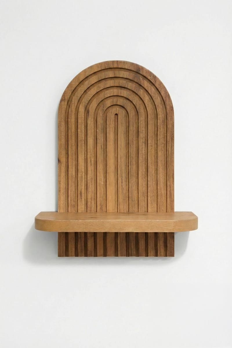 Hasina Vegghylle 26x35x13 cm - Eik - Oppbevaring - Hyller - Vegghylle