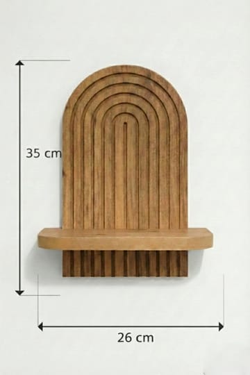 Hasina Vegghylle 26x35x13 cm - Eik - Oppbevaring - Hyller - Vegghylle