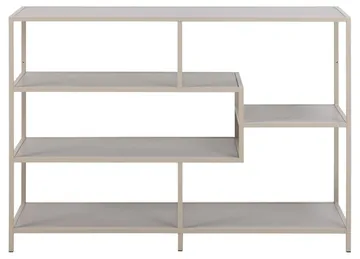Hasslevik Bokhylle 114 cm - Grå - Oppbevaring - Hyller - Bokhylle