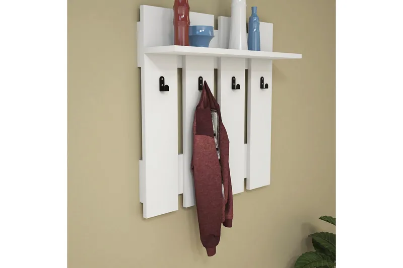 Casaluce Hattehylle 70x18 cm - Hvit - Oppbevaring - Hyller - Hattehylle