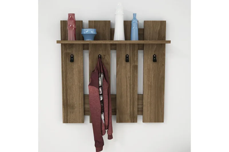 Casaluce Hattehylle 70x18 cm - Mørkebrun - Oppbevaring - Hyller - Hattehylle