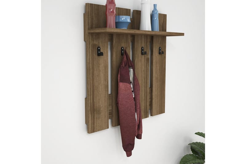 Casaluce Hattehylle 70x18 cm - Mørkebrun - Oppbevaring - Hyller - Hattehylle
