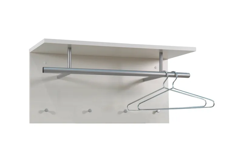 Klackbo Hattehylle 72 cm, Hvit/Høyblank