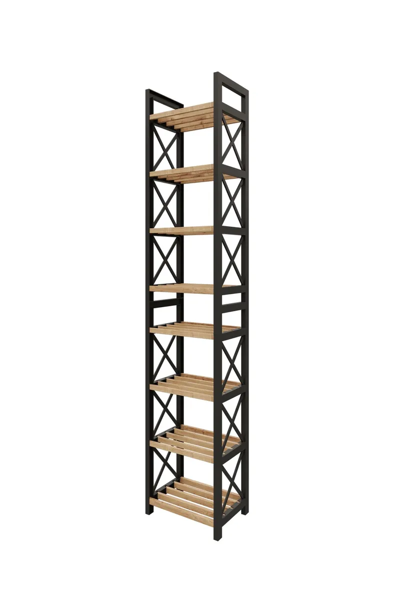 Heba Multifunksjonshylle 128 cm, Svart