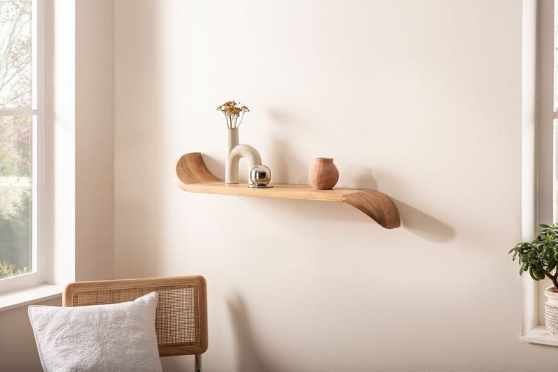 Helano vegghylle 60 cm - varm honningbrun - Oppbevaring - Hyller - Vegghylle