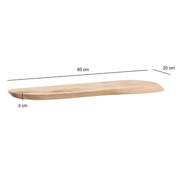Helela Vegghylle 80 cm Asymmetrisk - varm honningbrun - Oppbevaring - Hyller - Vegghylle