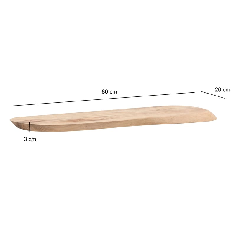 Helela Vegghylle 80 cm Asymmetrisk - varm honningbrun - Oppbevaring - Hyller - Vegghylle