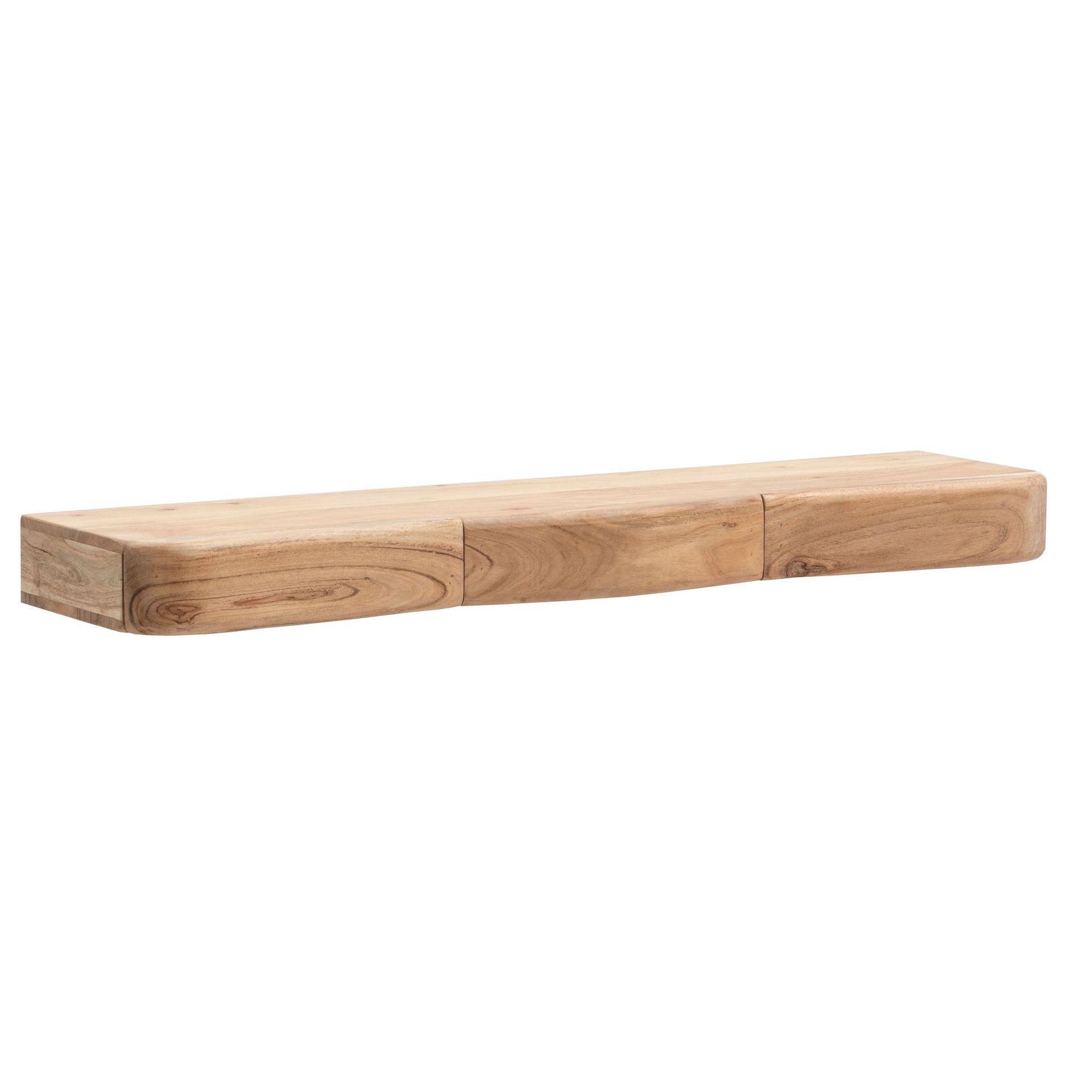 Helira vegghylle 100 cm - varm honningbrun