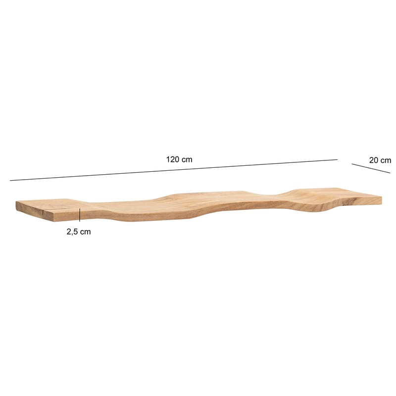 Helova vegghylle 120 cm - varm honningbrun - Oppbevaring - Hyller - Vegghylle