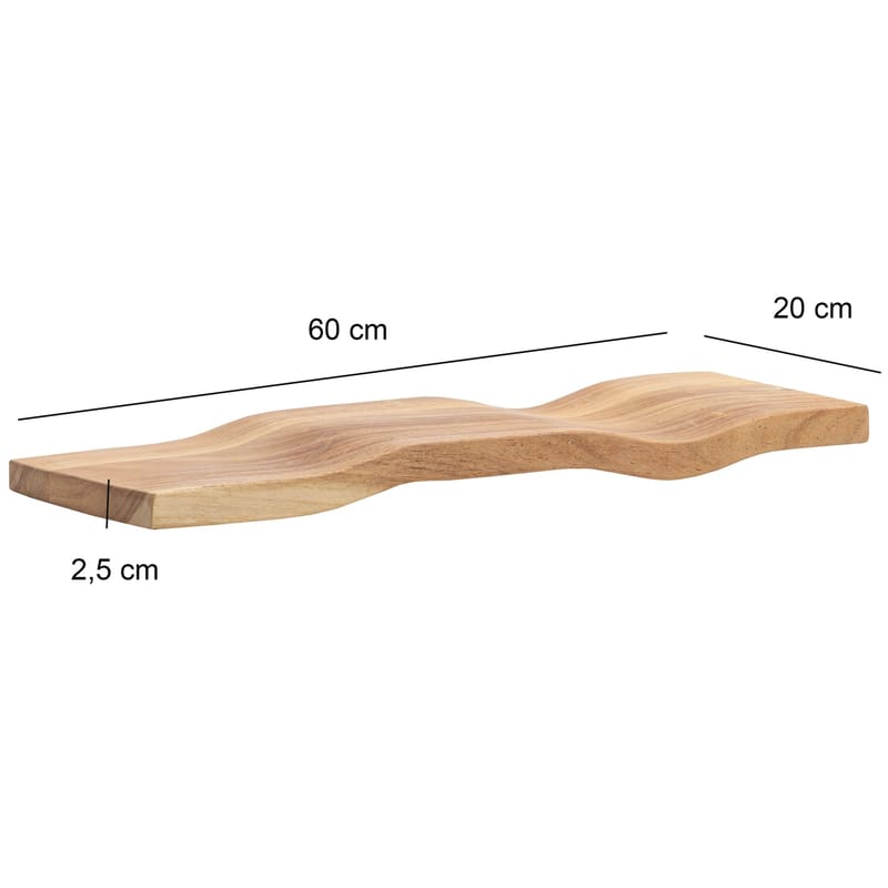 Helova vegghylle 60 cm - varm honningbrun - Oppbevaring - Hyller - Vegghylle