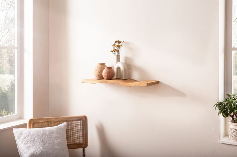 Helova vegghylle 60 cm - varm honningbrun - Oppbevaring - Hyller - Vegghylle