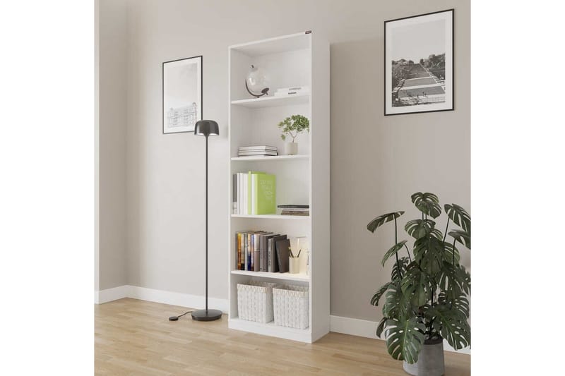 Hemani Bokhylle 64 cm - Hvit - Oppbevaring - Hyller - Bokhylle