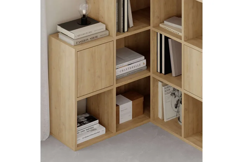 Hideo Bokhylle 150,8 cm - Brun/Eik - Oppbevaring - Hyller - Bokhylle