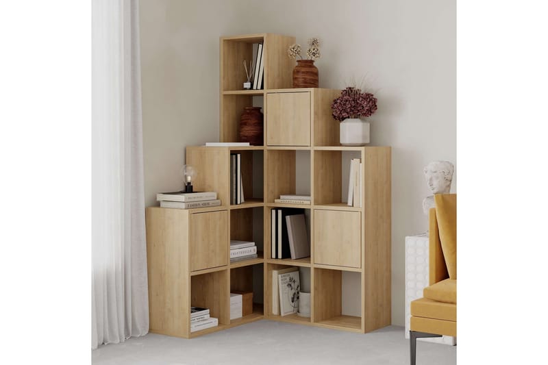 Hideo Bokhylle 150,8 cm - Brun/Eik - Oppbevaring - Hyller - Bokhylle