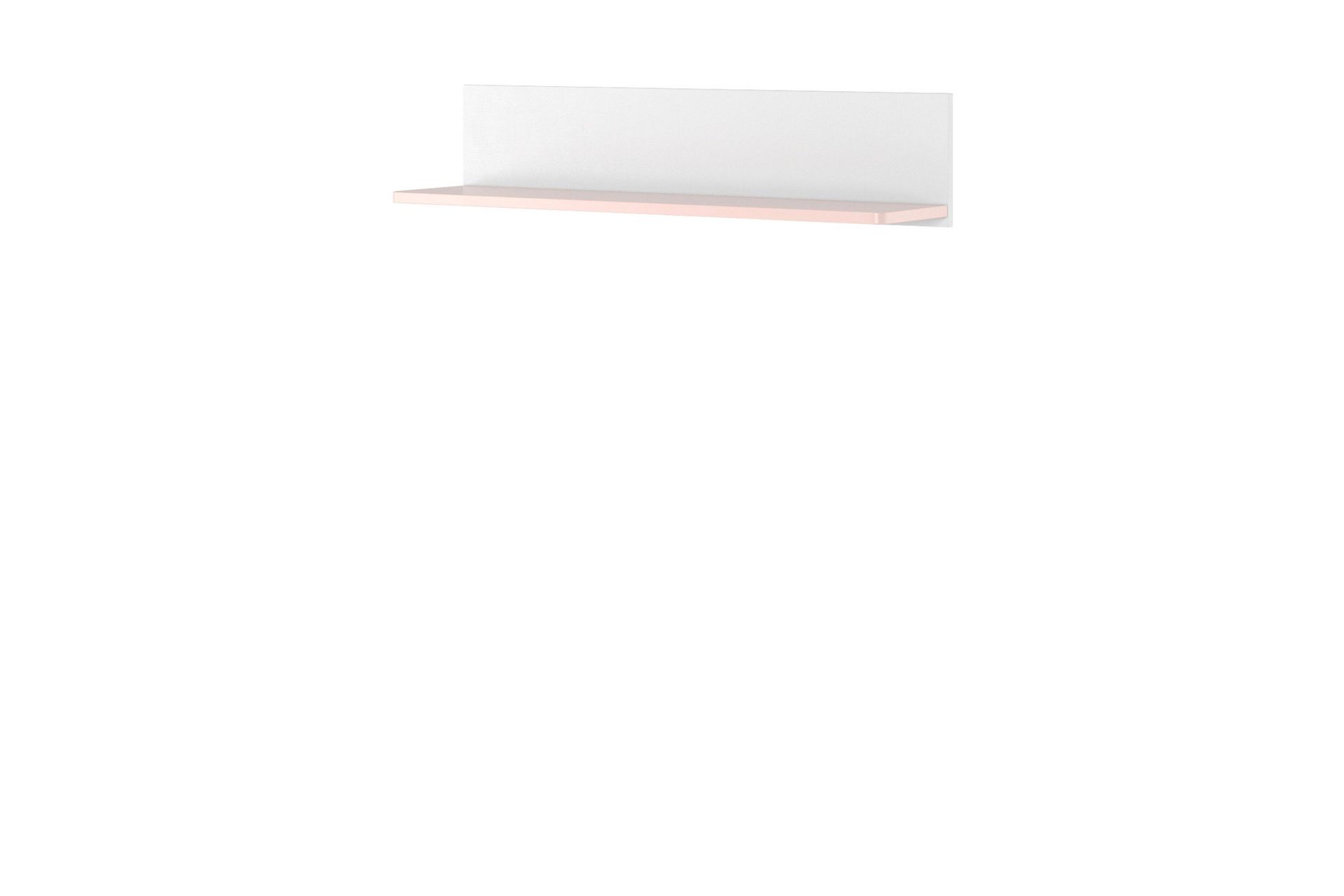 Hilts Vegghylle 110x22 cm - Hvit/Rosa