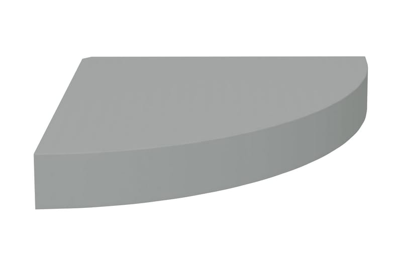 Flytende vegghylle grå 25x25x3,8 cm MDF - Grå - Kjøkkenhylle - Hjørnehylle