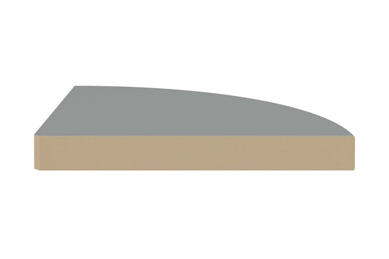 Flytende vegghylle grå 35x35x3,8 cm MDF - Grå - Kjøkkenhylle - Hjørnehylle