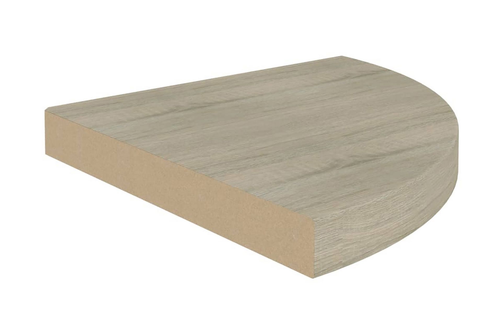Flytende vegghyller 2 stk eik 35x35x3,8 cm MDF - Brun - Oppbevaring - Hyller - Hjørnehylle