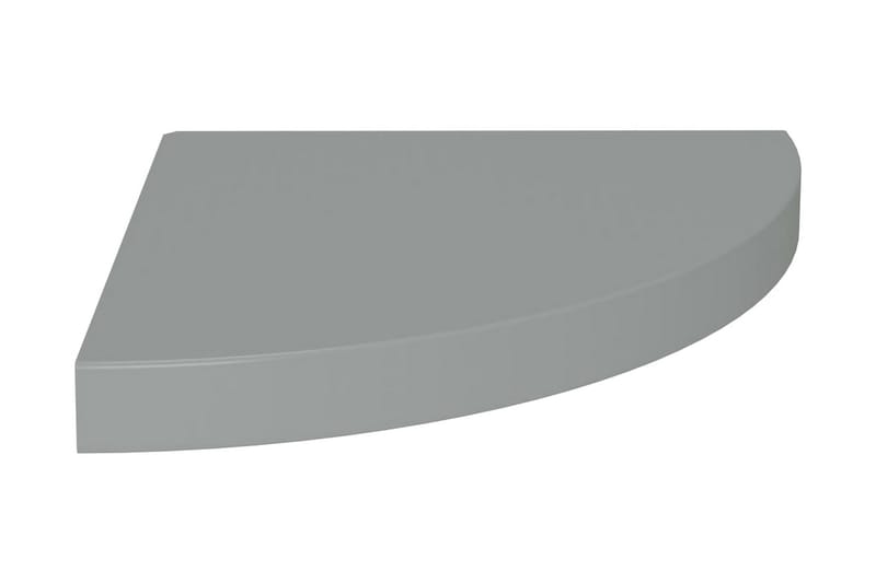 Flytende vegghyller 2 stk grå 35x35x3,8 cm MDF - Grå - Kjøkkenhylle - Hjørnehylle