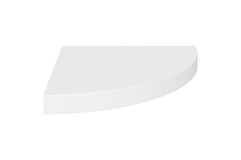 Flytende vegghyller 2 stk hvit 35x35x3,8 cm MDF - Hvit - Oppbevaring - Hyller - Hjørnehylle