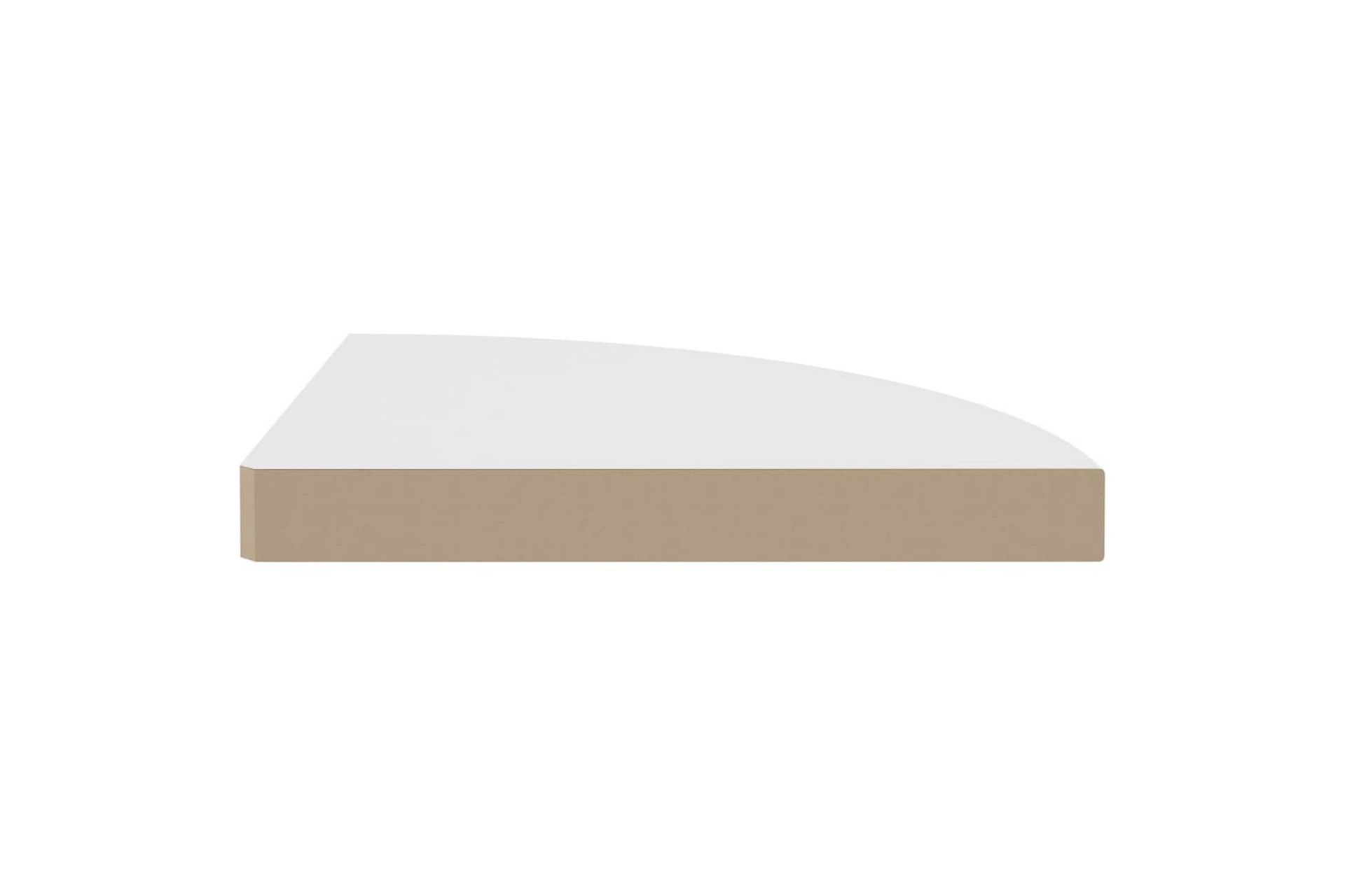Flytende vegghyller 2 stk hvit 35x35x3,8 cm MDF - Hvit - Oppbevaring - Hyller - Hjørnehylle