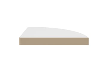Flytende vegghyller 2 stk hvit 35x35x3,8 cm MDF - Hvit - Oppbevaring - Hyller - Hjørnehylle