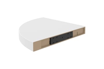 Flytende vegghyller 2 stk hvit 35x35x3,8 cm MDF - Hvit - Oppbevaring - Hyller - Hjørnehylle